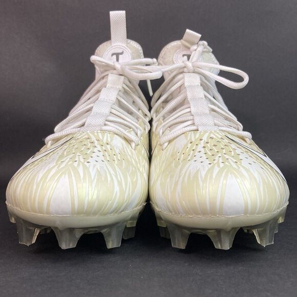 Nike Alpha Huarache 6 Elite LAX-Men\'s Sz 13-White Opalescent Cleats- 923422-115 main image 13